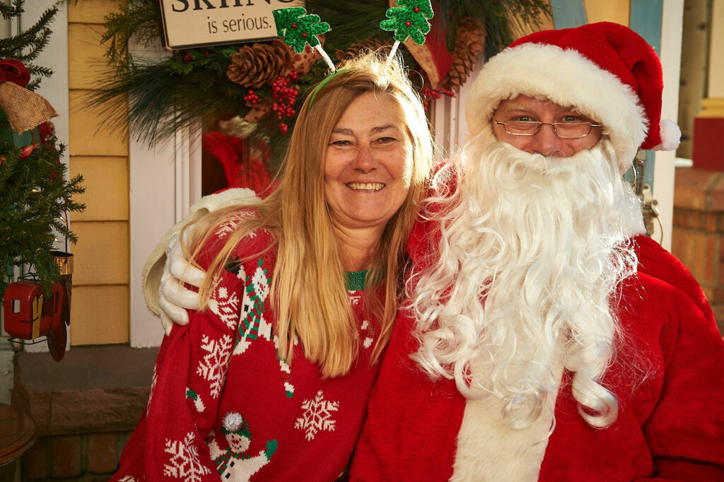 Jan with Santa