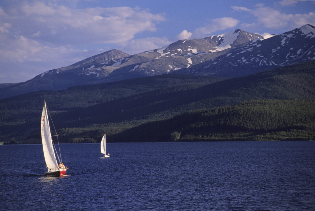 Sailing on Lake Dillon