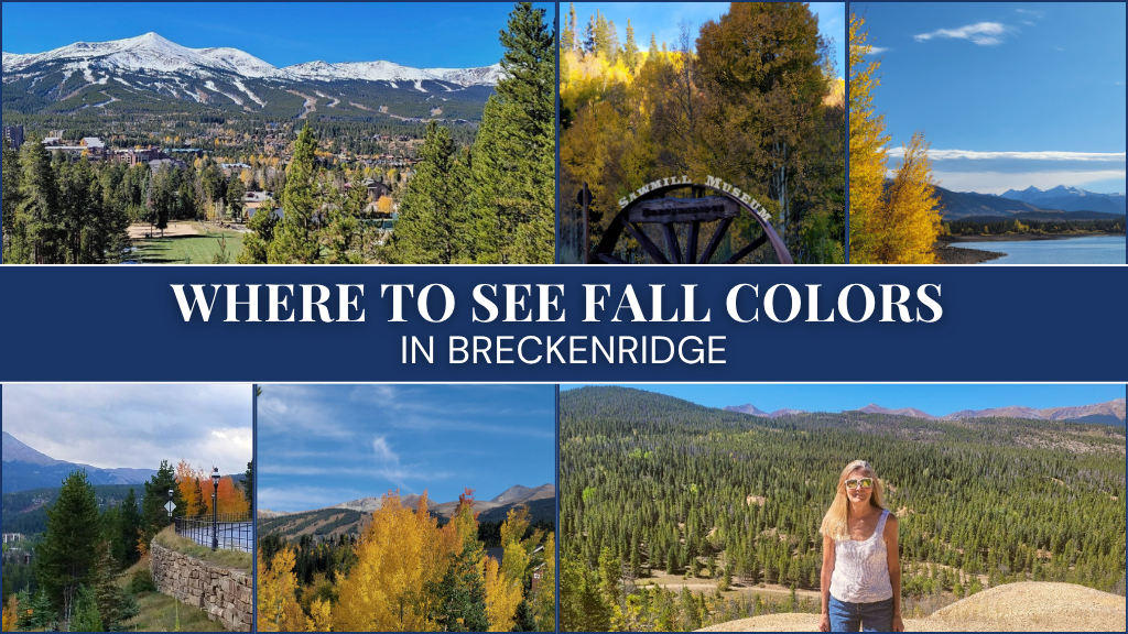 Breckenridge fall colors with mountain views, golden aspens, and scenic local landscapes.